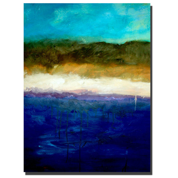 Trademark Fine Art Abstract Dunes Study by Michelle Calkins- Ready to Hang, 18x24 MC015-C1824GG